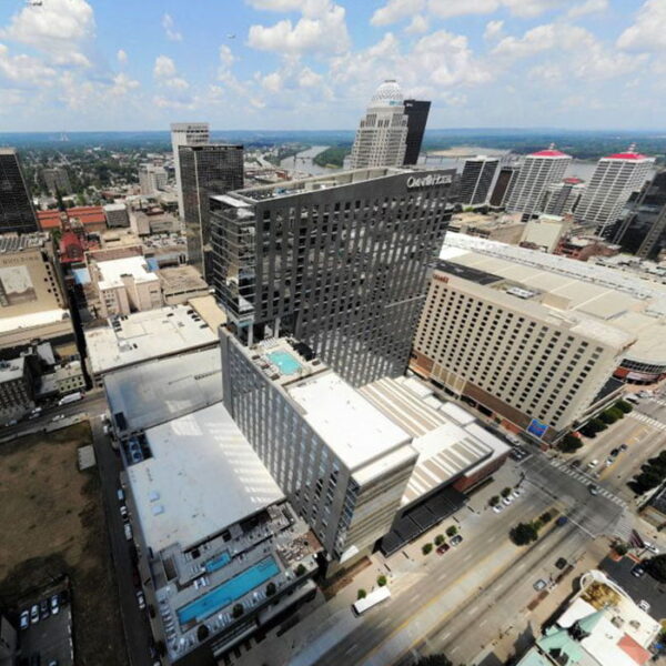 Luxury Apartments Louisville KY - Aerial View of Apartment Building Showing Expansive Community